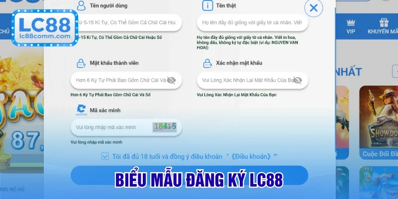 Form tạo ID đơn giản tại nhà cái